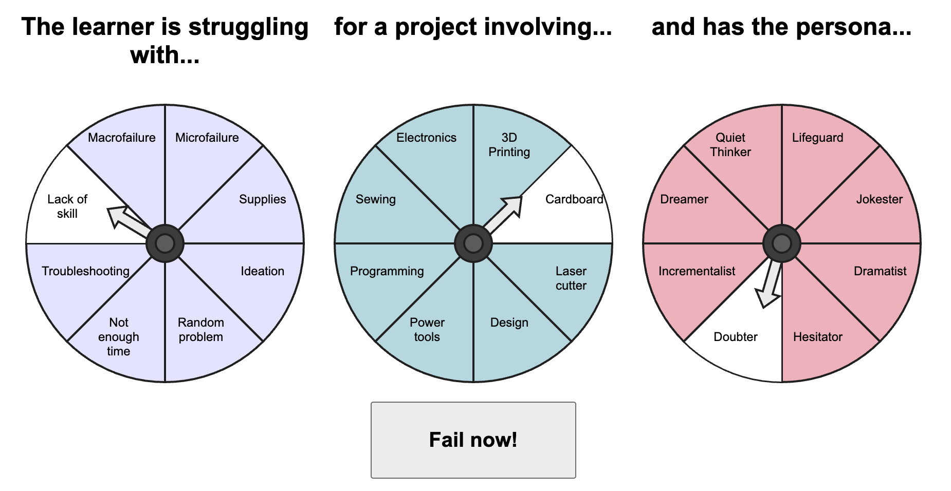 Failure Learner Type Activity